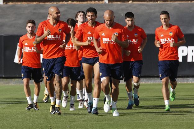 Maksimovic, en un entrenamiento. / jesús signes
