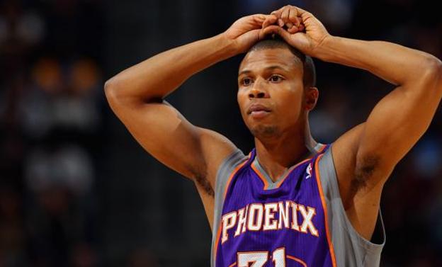 Sebastian Telfair, durante su etapa en los Suns.