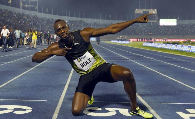 Bolt, durante un evento. /Jewel SAMAD (Afp)
