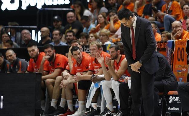 Pedro Martínez, en el partido de ayer./JESÚS SIGNES