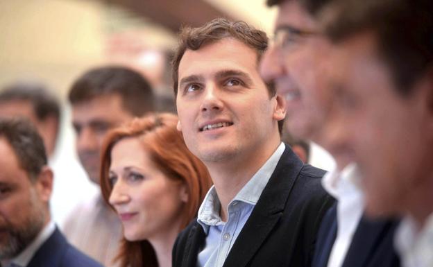 El presidente de Ciudadanos, Albert Rivera, durante un acto en Córdoba el pasado viernes. /Efe