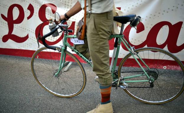 Bicicleta de época./Gabriel Bouys (Afp)
