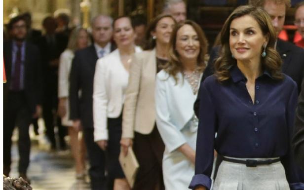 Doña Letizia, de Carolina Herrera.