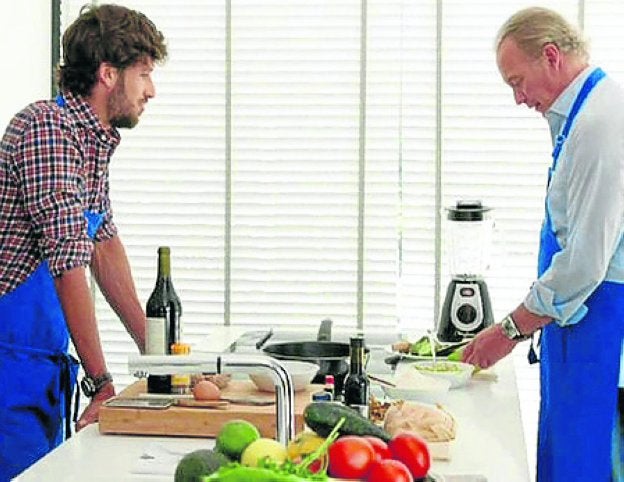 Feliciano López con Bertín.