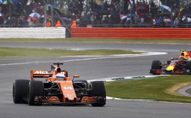 Fernando Alonso, en Silverstone.
