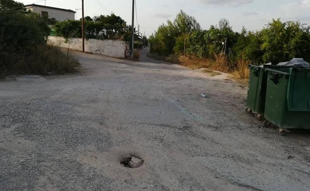 Carretera del polígono número 6 de Vilamarxant.