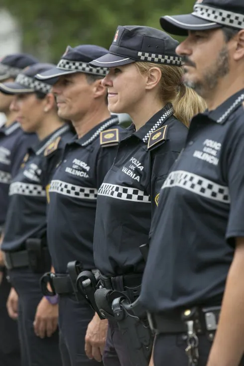 Agentes de la Policía Local de Valencia. 