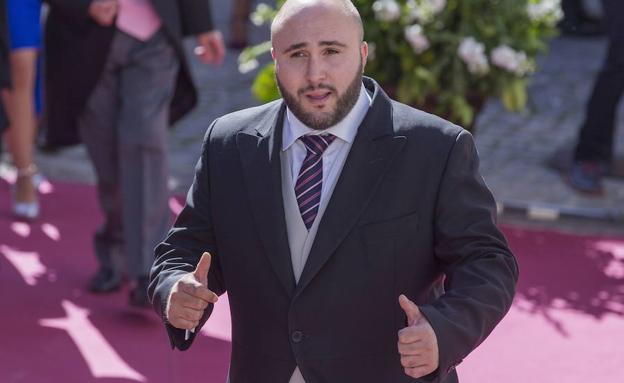 Kiko Rivera en la boda de su hermano Cayetano y Eva González, en 2015.