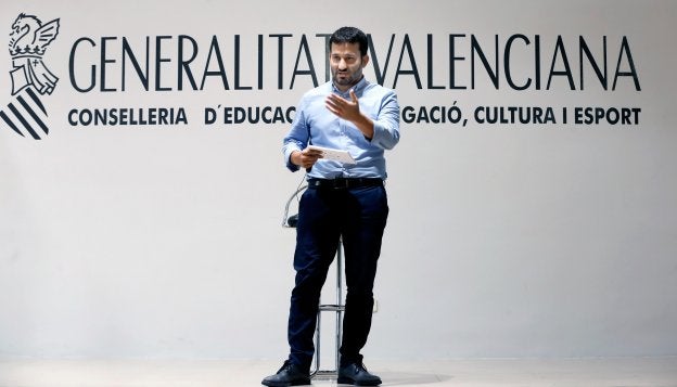 Vicent Marzà, durante la presentación de las principales cifras del curso.