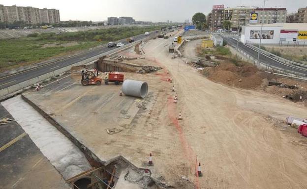 Las obras de la V-30 esta misma semana.
