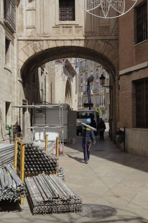 Puente que une la Catedral y el Palacio Arzobispal.