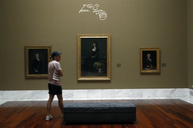 Una de las salas de la primera planta del museo, que muestra las obras de Francisco de Goya y que estará cerrada tres meses.