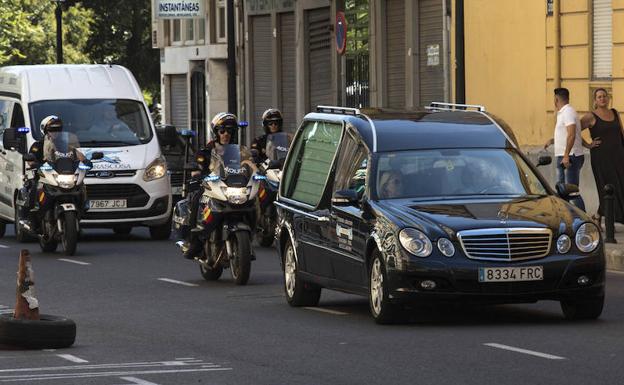 Imagen del funeral de Blas Gámez./EFE