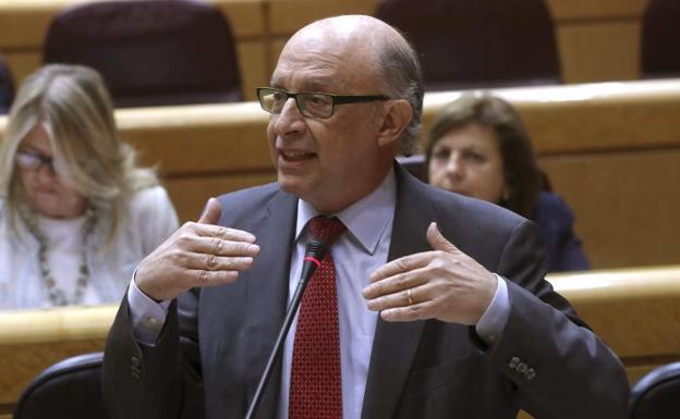 Cristóbal Montoro, hoy en el Congreso/Efe