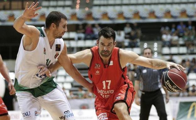 Rafa Martínez, durante el partido.