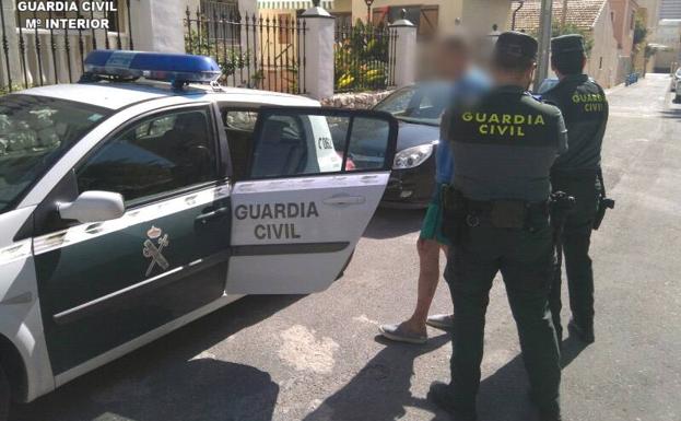 Momento de la detención.