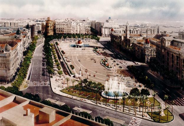 Diseño del arquitecto Javier Domínguez ganadora del concurso de 1993. / lp