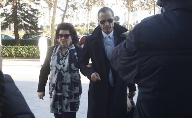 Ciscar, a su llegada a la Ciudad de la Justicia. /Damián Torres