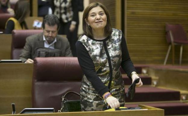 Isabel Bonig, en Les Corts. /Damián Torres