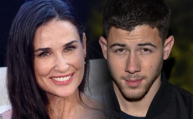 Demi Moore y Nick Jonas./
