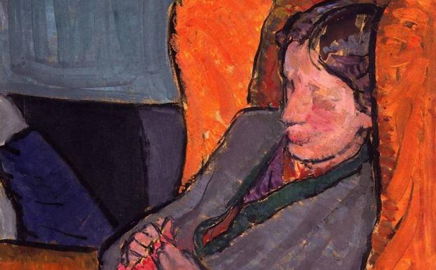 Pintura en la que aparece Virginia Woolf. /Archivo