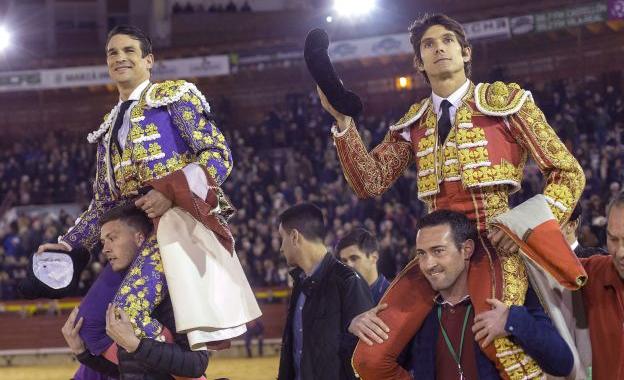 Manzanares y Castella, en la Feria de la Magdalena./EFE