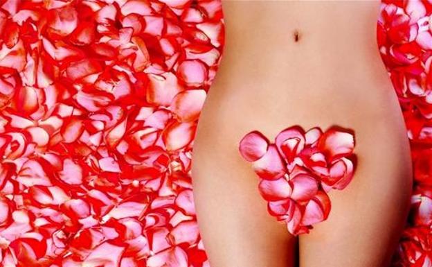 Pétalos y cuerpo./