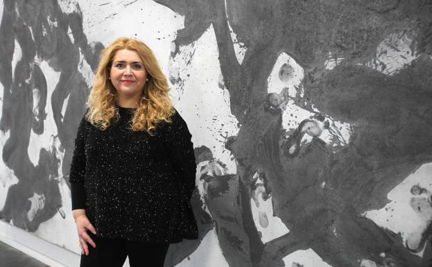 No podía ser de otra manera. Mercedes pide fotografiarse en el Palau de la Música./Consuelo Chambó