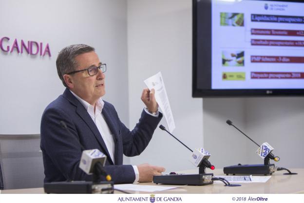 Salvador Gregori explicó ayer el cierre de las cuentas de 2017 y el informe económico de 2018. / à. oltra