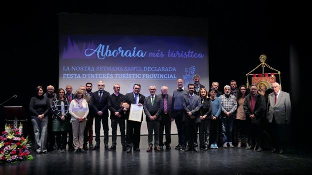 Un instante del acto de celebración en Alboraya. / lp