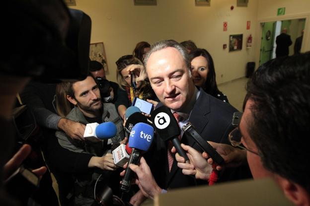 El expresidente Alberto Fabra, ayer. / manuel molines