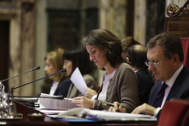 La concejal de Podemos, María Oliver, que impulsó la firma del convenio. / jesús signes
