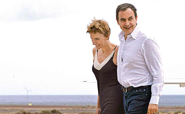 José Luis Rodríguez Zapatero y su mujer, Sonsoles Espinosa, en Lanzarote./