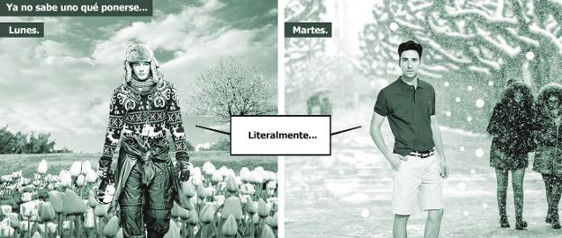 Un mes con 35 grados de contraste