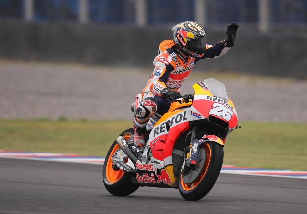 Pedrosa, tras finalizar la clasificación en Argentina. / EFE/N. Aguilera