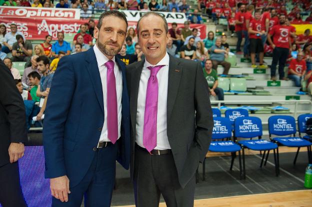 Ibon Navarro (izquierda) y Txus Vidorreta. / acbphoto