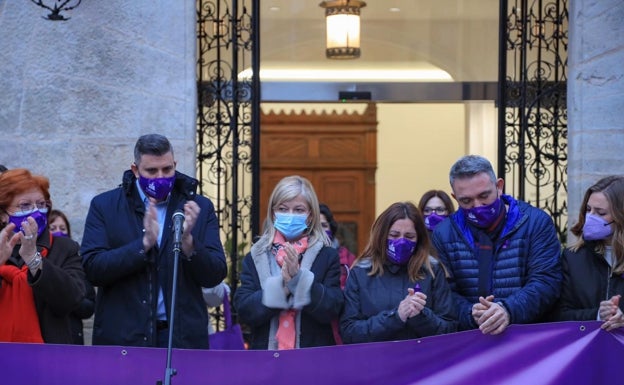 Acto de protesta en Cullera.