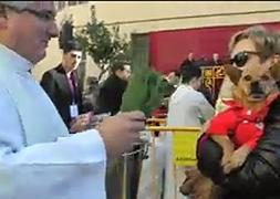 Bendición de animales por la festividad de san Antonio Abad./