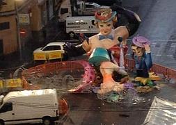 Imagen del monumento accidentado. / LP/