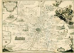 Plano 'Huerta y contribución de la ciudad de Valencia' de 1695. / LP/