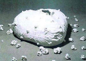 Una de las obras de la exposición.
:: LP/