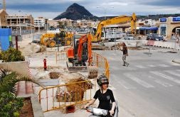 Obras en la calle del Arenal