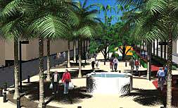 Una recreación virtual de cómo será el parque Salvador Castell tras su reforma./