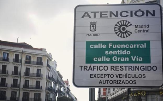 Los coches que podrán entrar en Madrid Central sin etiqueta