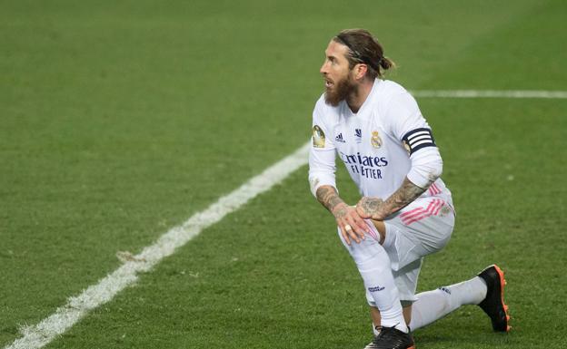 Sergio Ramos, en un partido de esta temporada. /Jorge Guerrero (Afp)