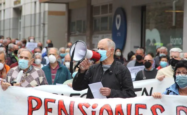 Manifestación de pensionistas./S. Espinosa