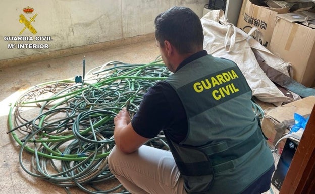 La Guardia Civil desarticula una banda delictiva dedicada al robo de cobre en la Marina Alta y la provincia de Valencia