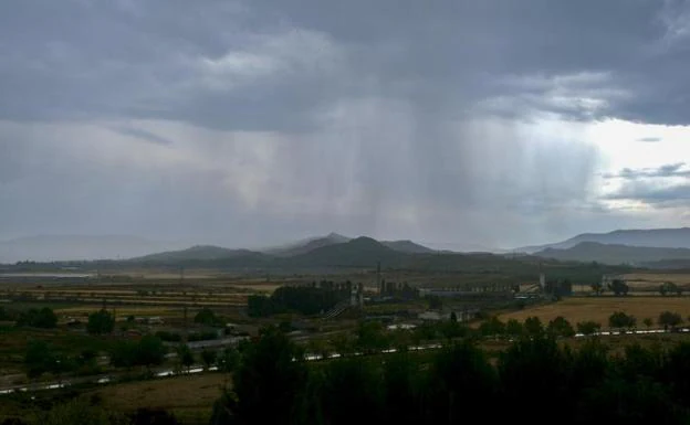 Lluvia en España en agosto. 