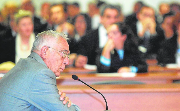 Juan Maeso, en una de las sesiones del juicio de un mes en la Ciudad de la Justicia. 