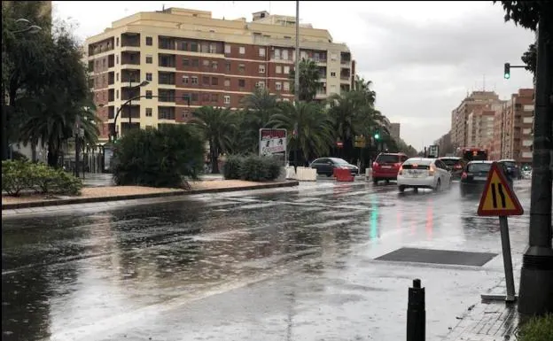 Lluvia en Valencia.